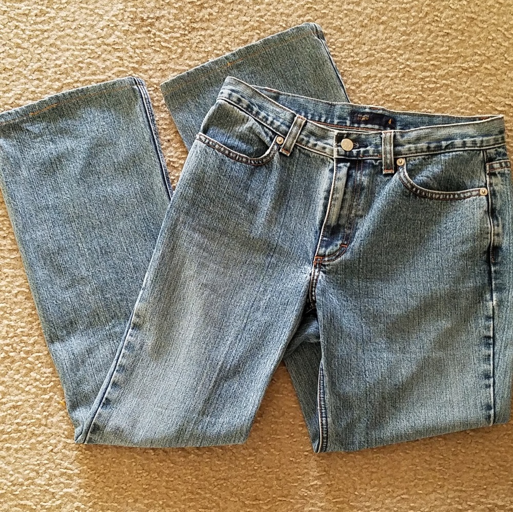 J. Crew Hipster Flare Jeans Sz 4 light wash denim